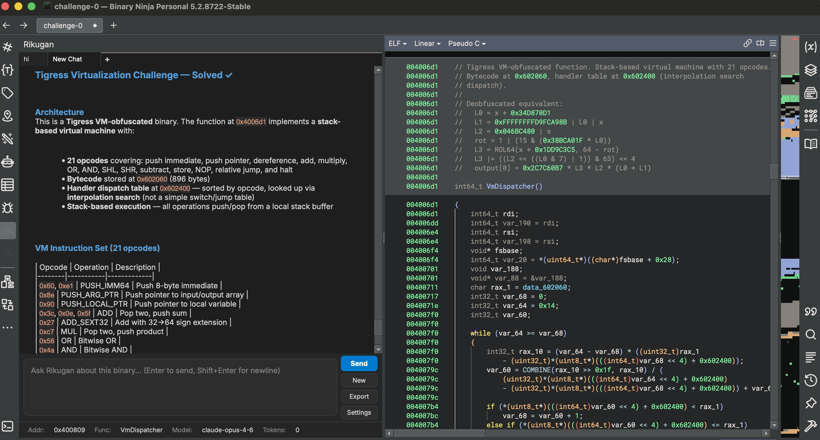 Rikugan in Binary Ninja